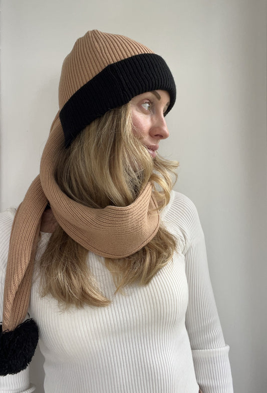 Classic Mocha Vogue Knit Set – Winter Fashion