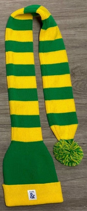 Cozy Green and Gold Striped Bandit – Game and Winter Ready