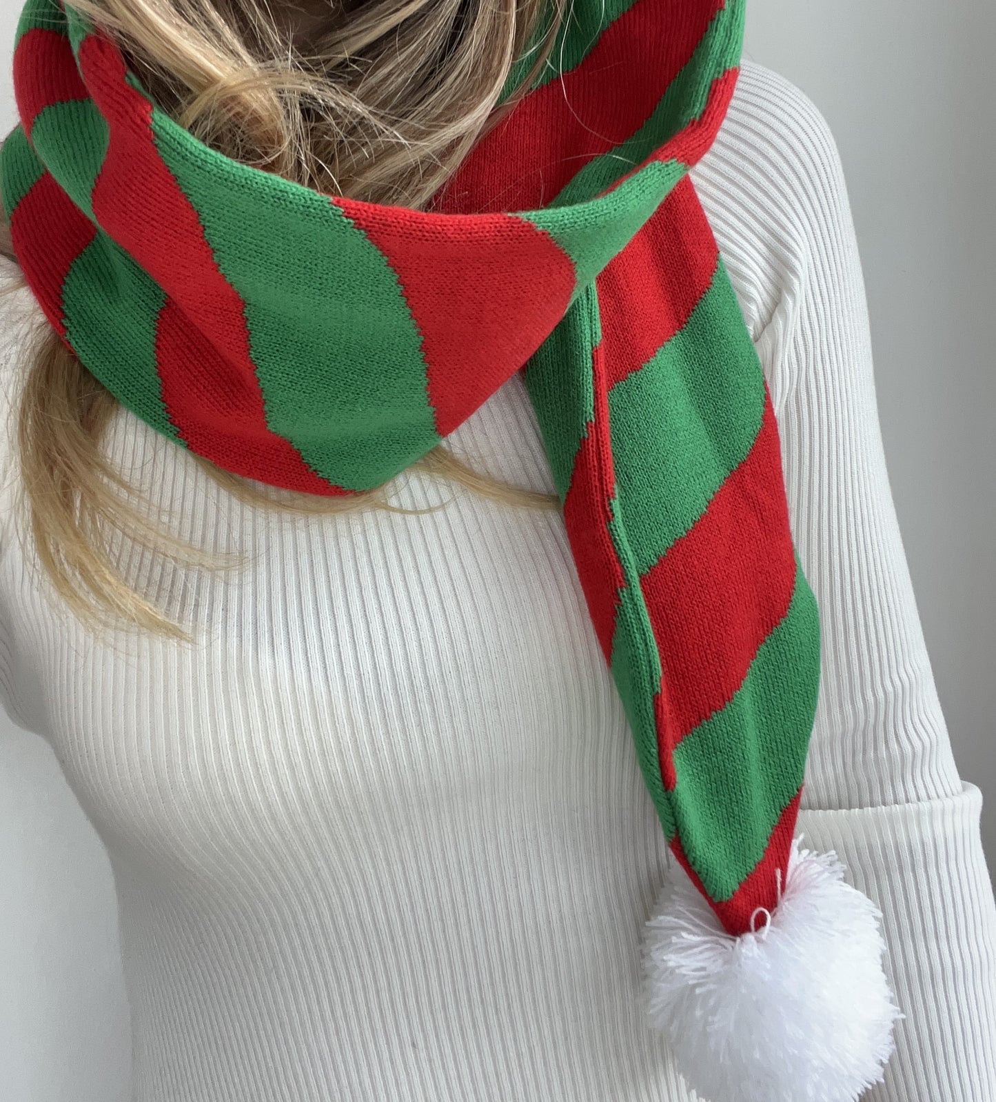 Cozy Red and Green Striped Bandit – Game and Winter Ready
