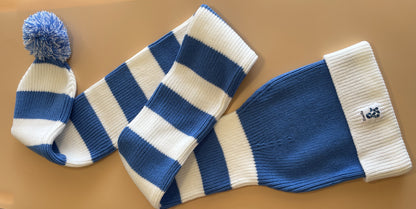 Cozy Blue and White Striped Bandit - Game and Winter Ready