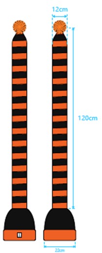Cozy Orange and Black Striped Bandit – Winter Ready