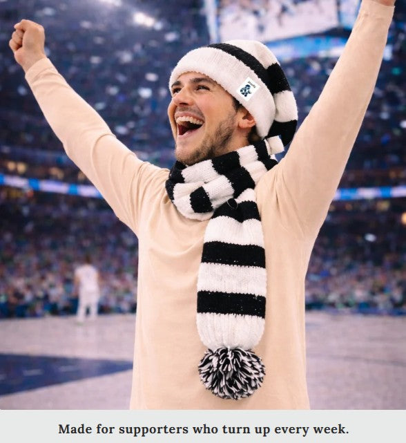 Cozy Black and White Striped Bandit - Winter Ready