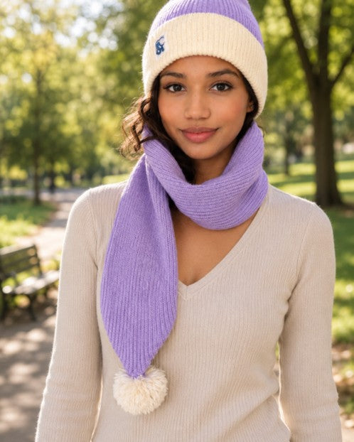 Classic Lilac Vogue Knit Set – Winter Fashion