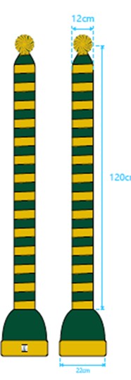 Cozy Green and Gold Striped Bandit – Game and Winter Ready