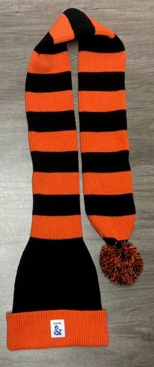 Cozy Orange and Black Striped Bandit – Winter Ready
