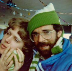 Archival photograph of the original hand-knitted Scarfie beanie