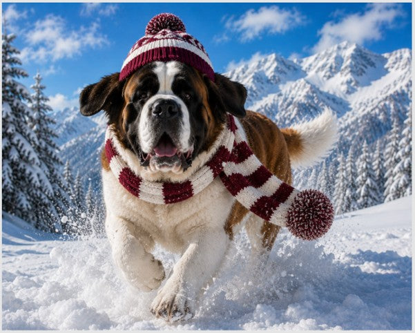 Cozy Maroon and White Striped Bandit – Game and Winter Ready