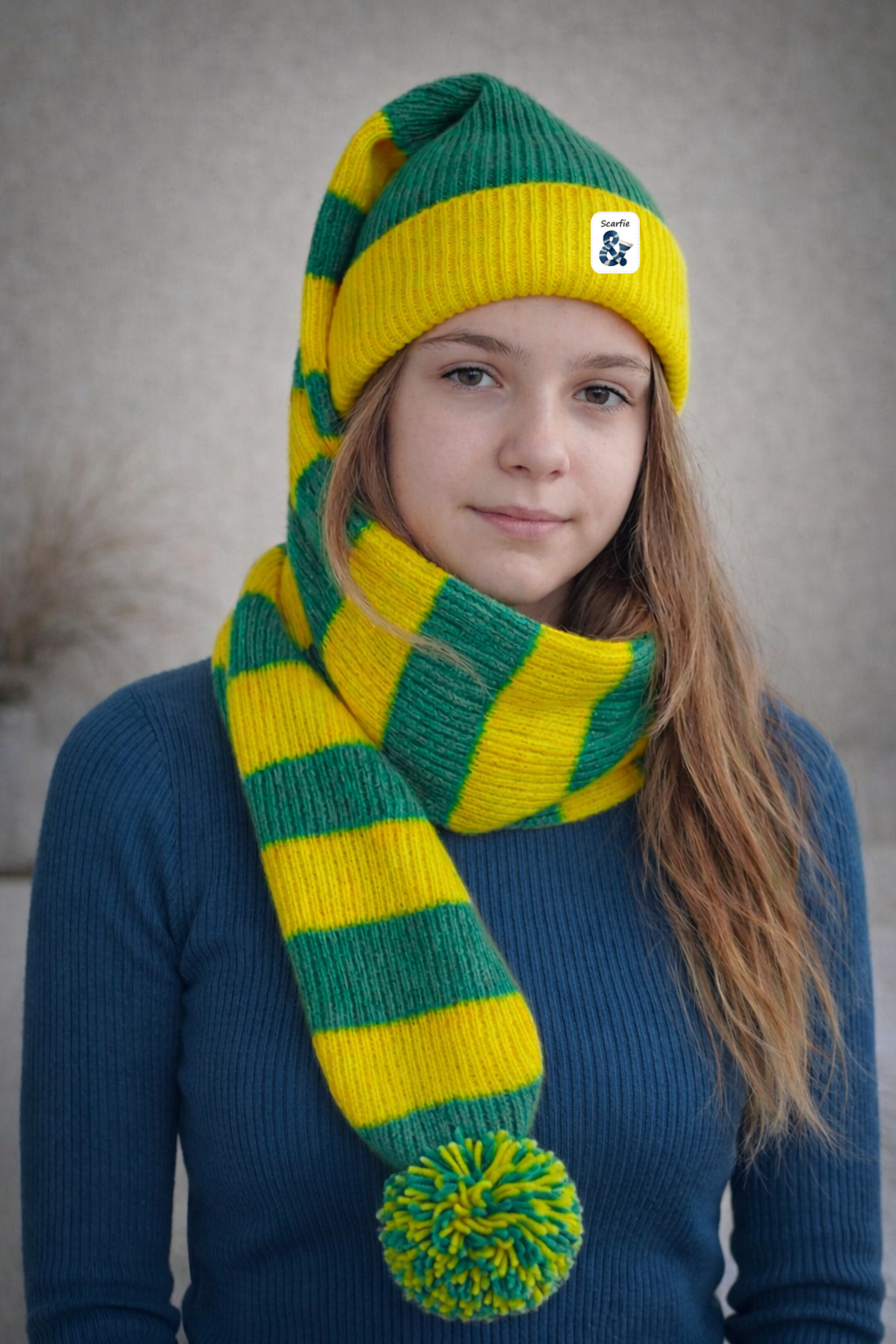 Cozy Green and Gold Striped Bandit – Game and Winter Ready