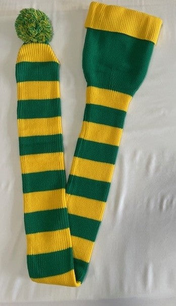 Cozy Green and Gold Striped Bandit – World Cup Ready!